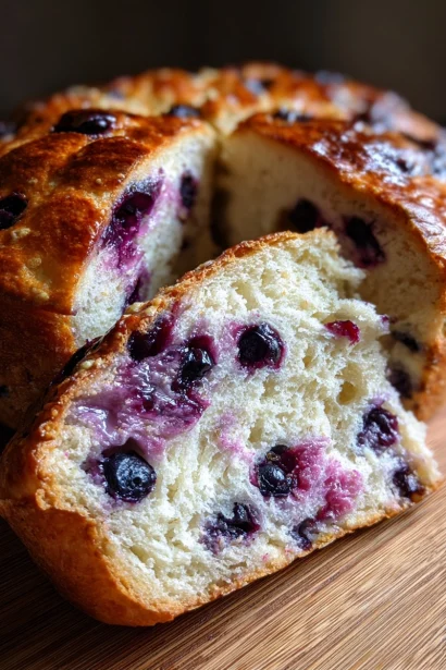 Dutch Oven Blueberry Bread