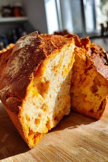 Easy Pumpkin No-Knead Bread