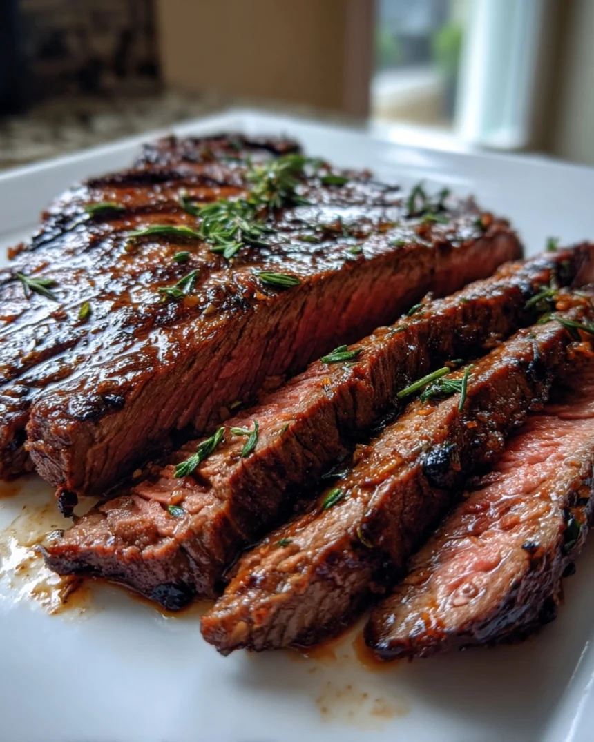 Flank Steak Marinade + Grilling Time