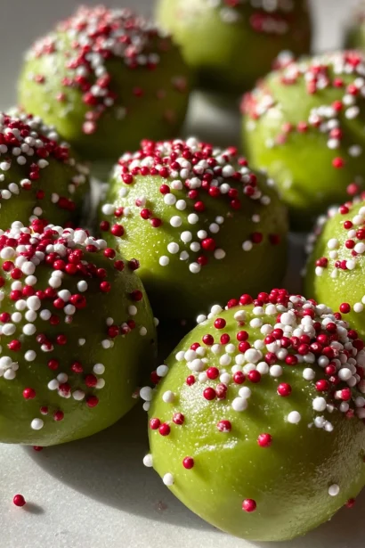 Grinch Cookie Balls