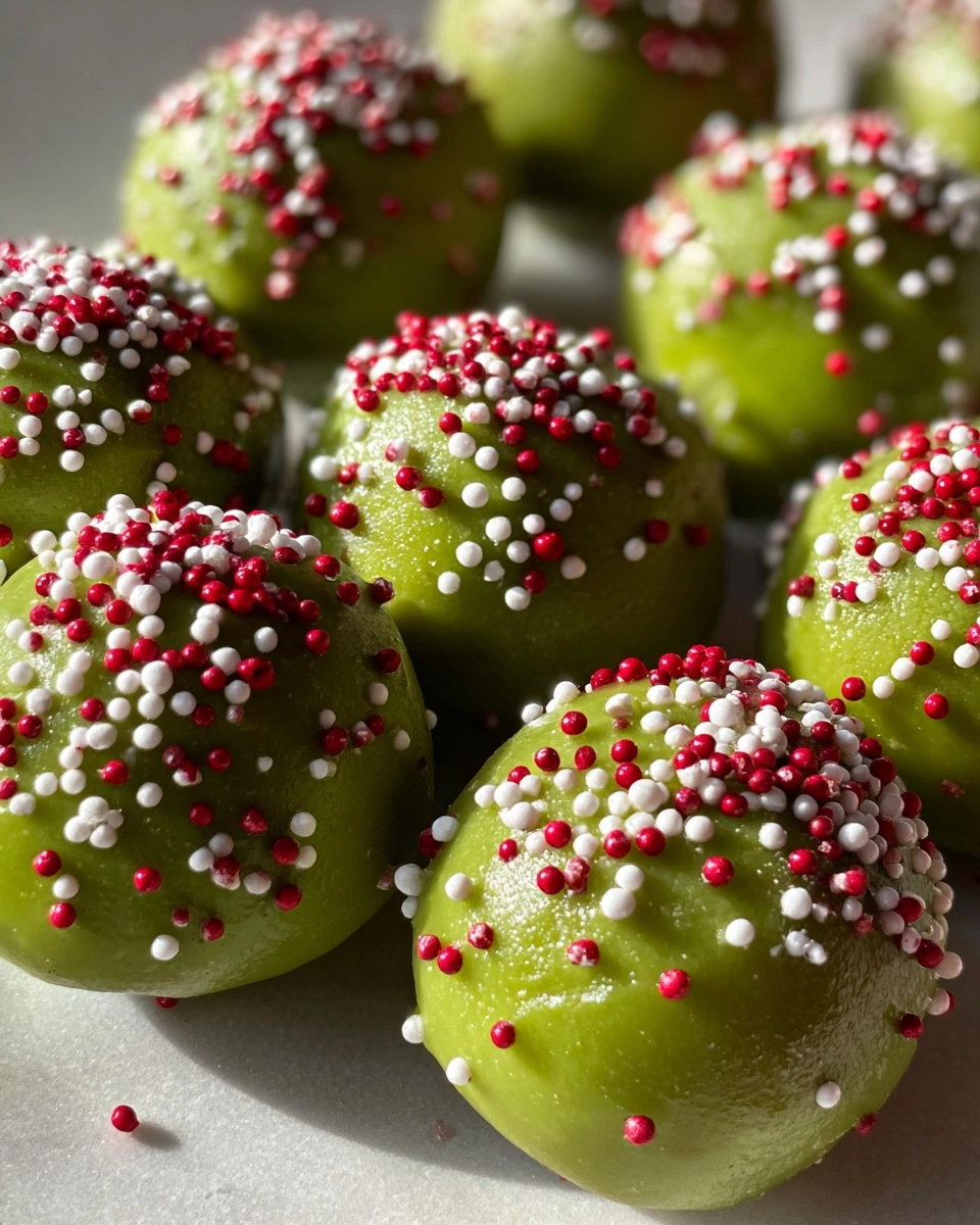 Grinch Cookie Balls