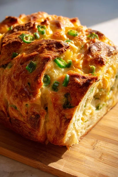 Jalapeño Cheddar No-Knead Bread