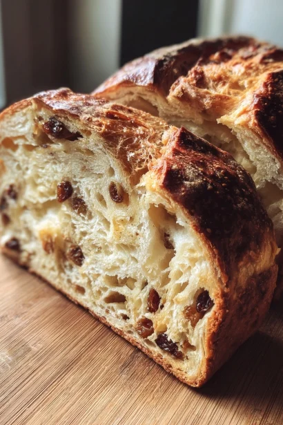 No-Knead Cinnamon Raisin Bread