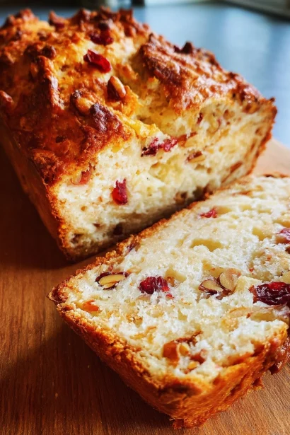 No-Knead Cranberry Nut Bread