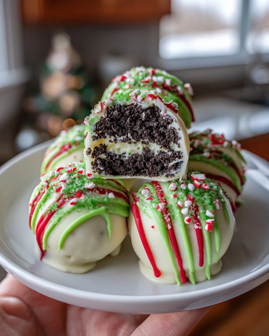 Oreo Grinch Balls