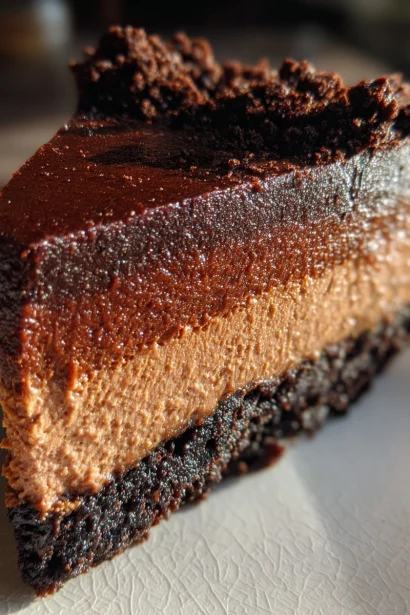 Paleo + Vegan Chocolate Cheesecake with Chocolate Cookie Crust