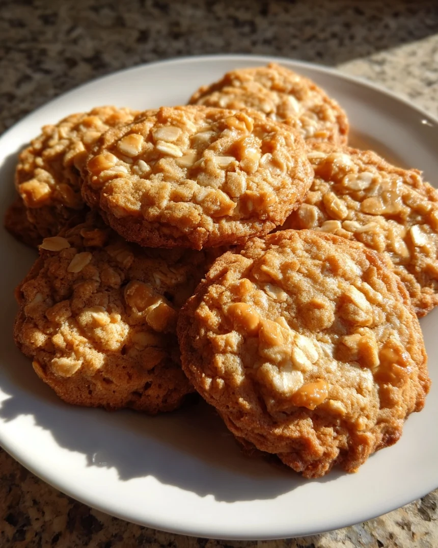 Peanut Butter Oatmeal Cookies (no chill)