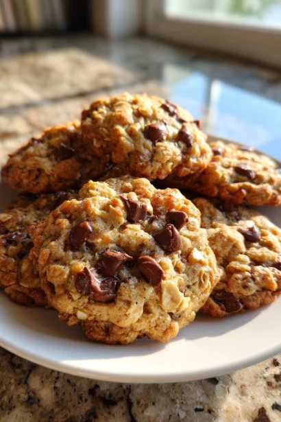 Soft & Chewy Oatmeal Chocolate Chip Cookies
