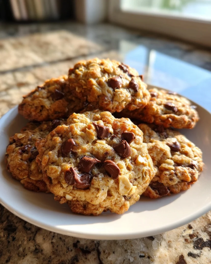 Soft & Chewy Oatmeal Chocolate Chip Cookies