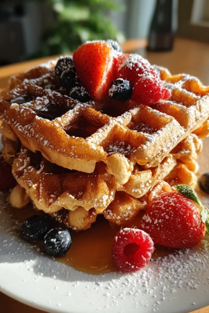 Sourdough Discard Waffles