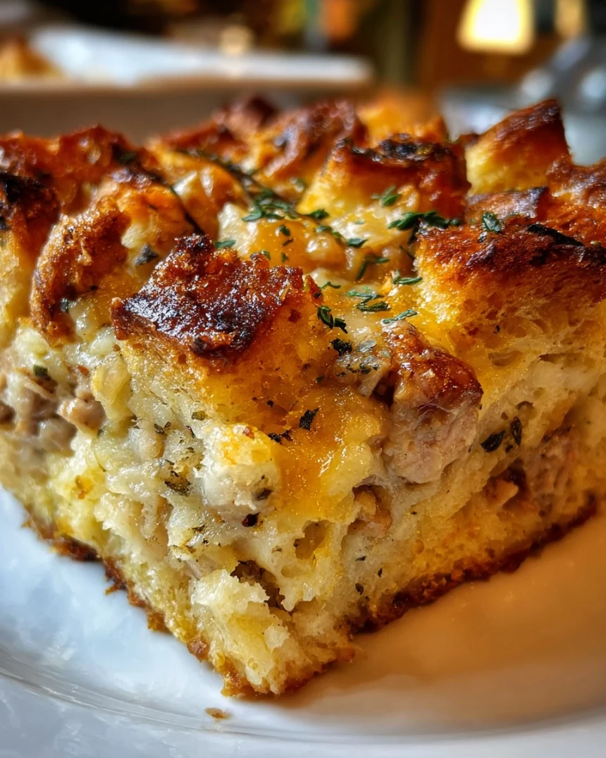 Stuffing Casserole (leftover turkey/chicken)