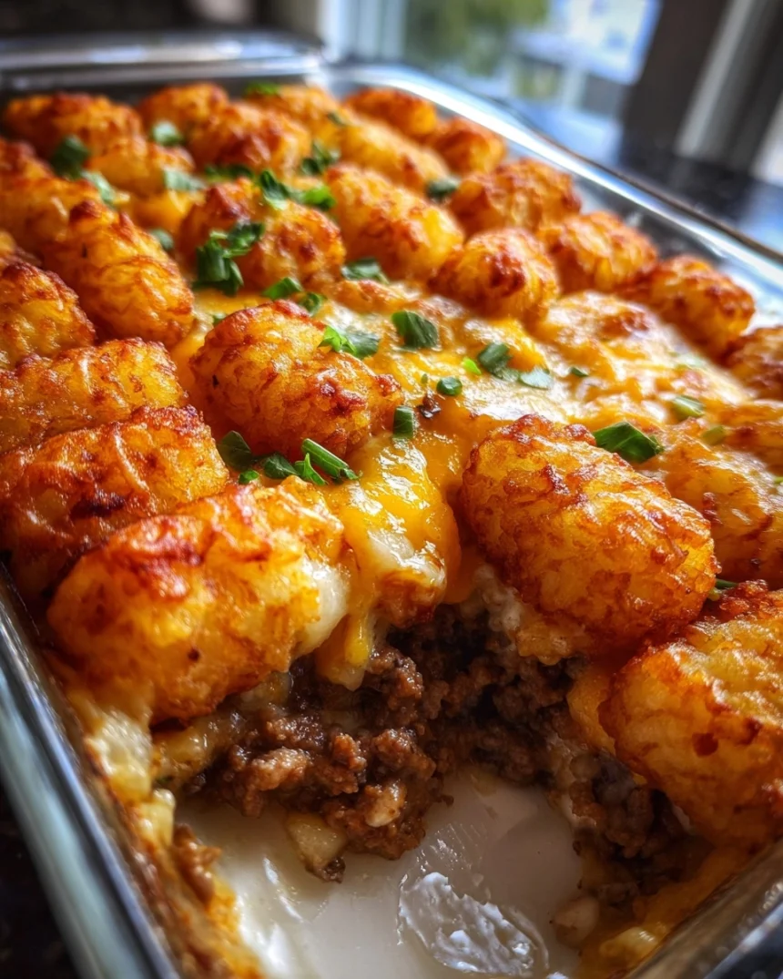 Tater Tot Casserole (ground beef)