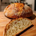 Truly No-Knead Sourdough Bread
