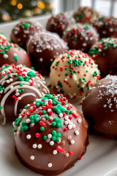 christmas oreo balls
