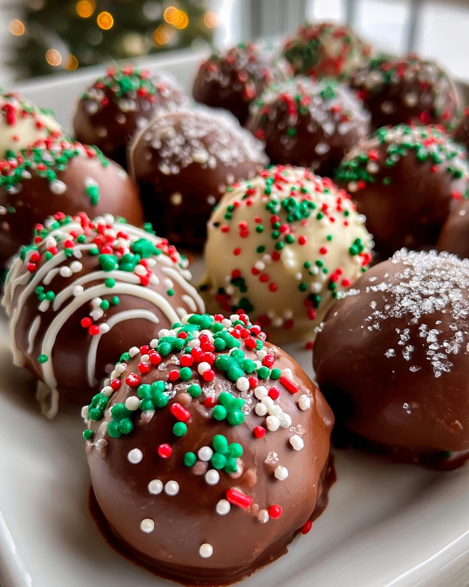christmas oreo balls