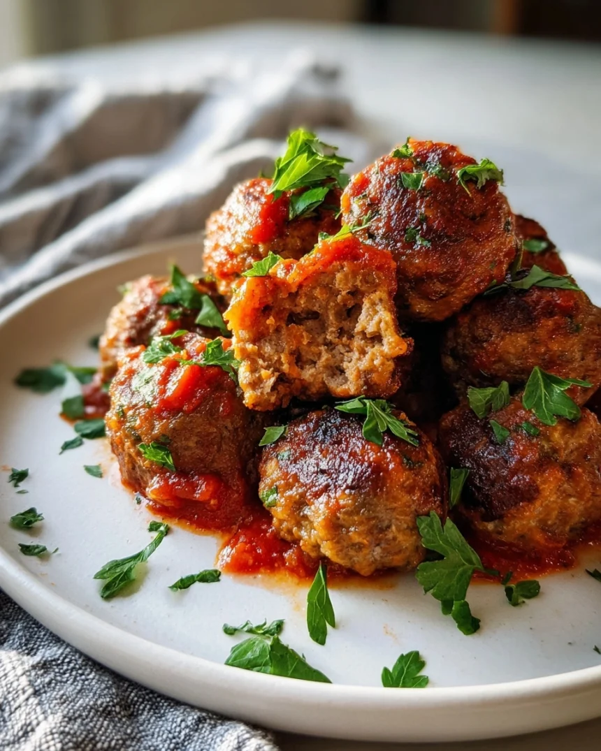 Authentic Baked Italian Meatballs Recipe (30 Min) – 6 Ingredients