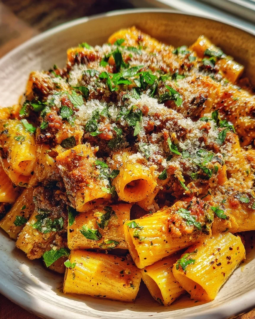 Creamy Sausage Rigatoni Recipe (30 Min) – Comfort Bowl