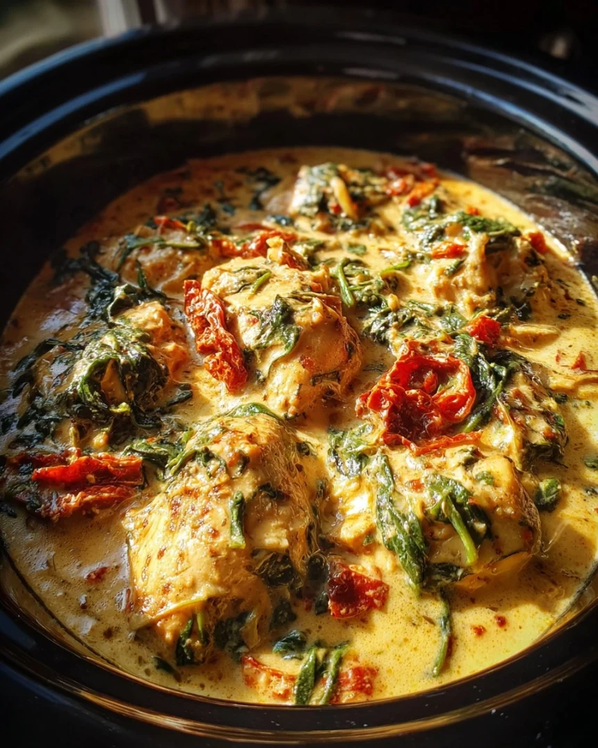 Easy Creamy Tuscan Chicken Crockpot Recipe (30-Min Prep) – Dinner Ready