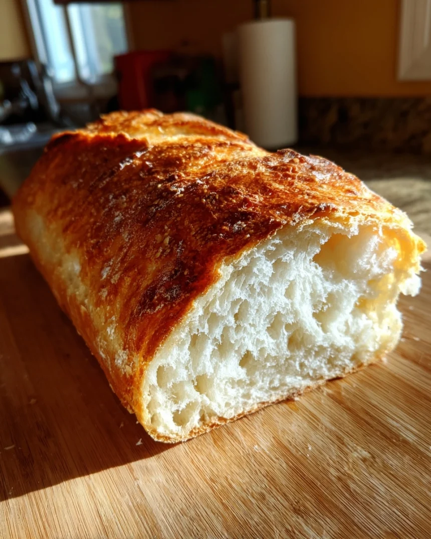 Easy Crusty Italian Bread Recipe (90 Min) – Bakery-Style at Home