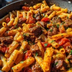 Italian Beef Pasta Skillet Recipe (25 Min) – One Pan