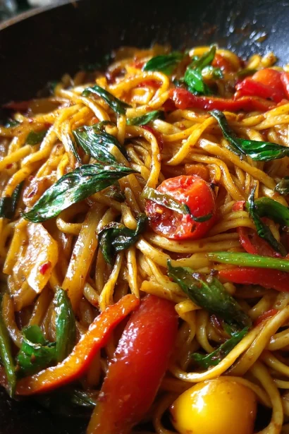 Italian Drunken Noodles Recipe (25 Min) – Bold & Spicy