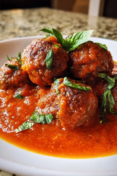 Italian Meatballs in Rich Tomato Sauce Recipe (45 Min) – Sunday Sauce