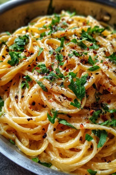 One Pot Creamy Garlic Pasta Recipe (20 Min) – Cozy & Fast