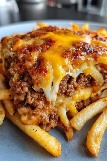 Cheeseburger French Fry Casserole — The Ultimate Lazy Dinner