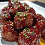 Cherry Bourbon BBQ Meatballs — Sweet, Smoky & Party-Perfect
