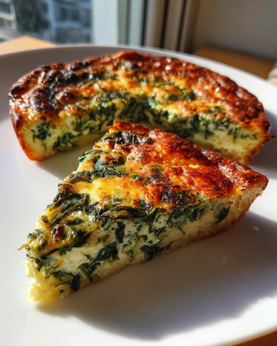 Cottage Cheese & Spinach Crustless Quiche (High Protein, Low Effort!)