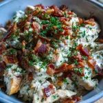 Creamy Chicken Bacon Ranch Bowls — Keto Comfort in Every Bite