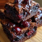 Dark Cherry Brownie Bars — Rich, Fudgy & Totally Addictive