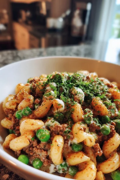 High-Protein Hamburger Helper with Cottage Cheese (Healthy Comfort Food!)