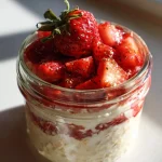 High-Protein Strawberry Cheesecake Overnight Oats (No Cooking!)