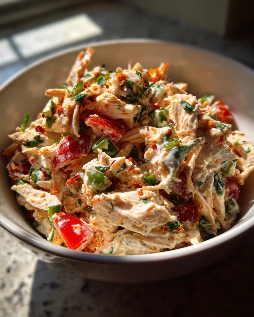 Jalapeño Popper Chicken Salad — Spicy, Creamy & Totally Low-Carb