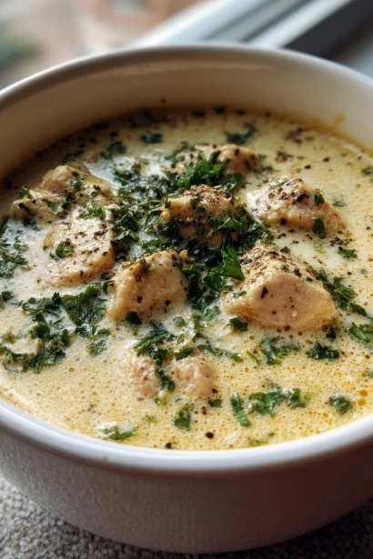 Keto Chicken Cream Cheese Soup — Cozy, Thick & Incredibly Easy