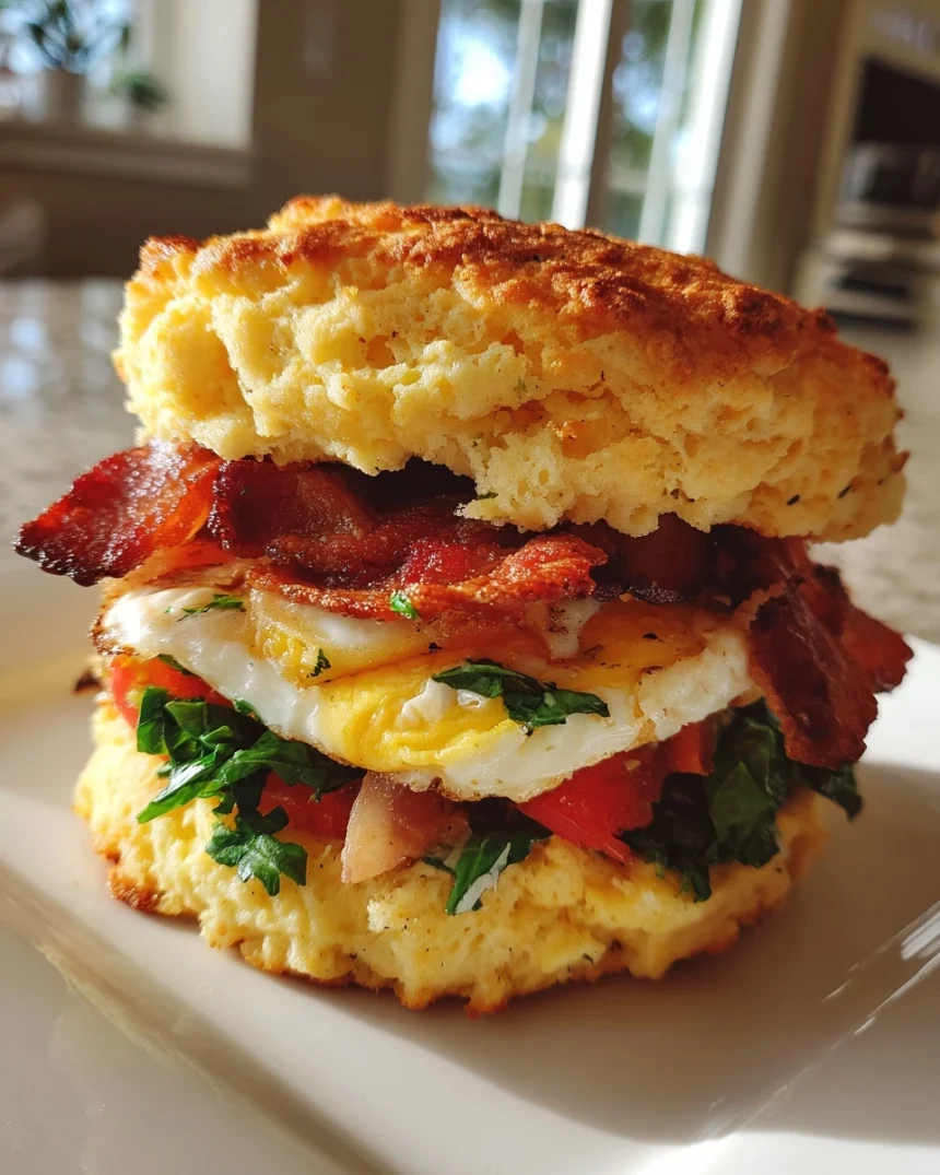 Keto Cloud Bread Breakfast Sandwich — Fluffy, Gluten-Free & 3 Ingredients