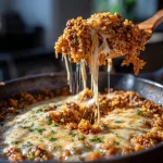 One-Pan Cheesy Ground Beef & Rice Skillet (Dinner in 25 Minutes)