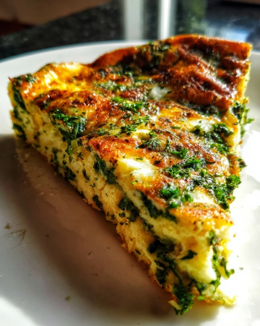 One-Pan Italian Frittata with Fresh Herbs & Parmesan