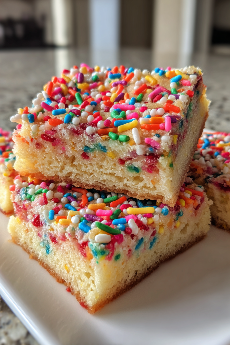Birthday Cake Cookie Bars
