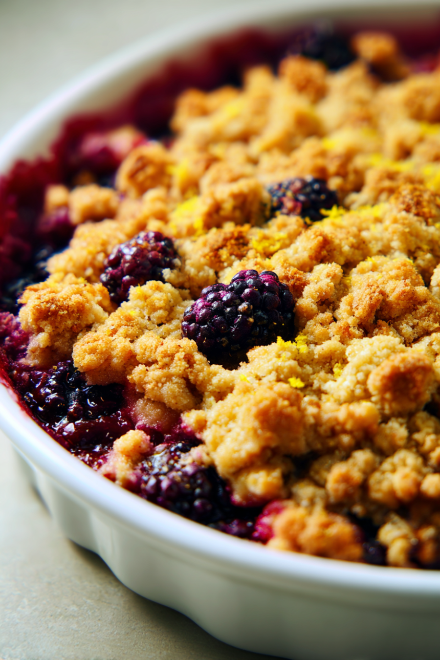 Blackberry Lemon Crumble