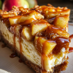 Caramel Apple Cheesecake Bars
