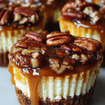 Caramel Turtle Cheesecake Cups