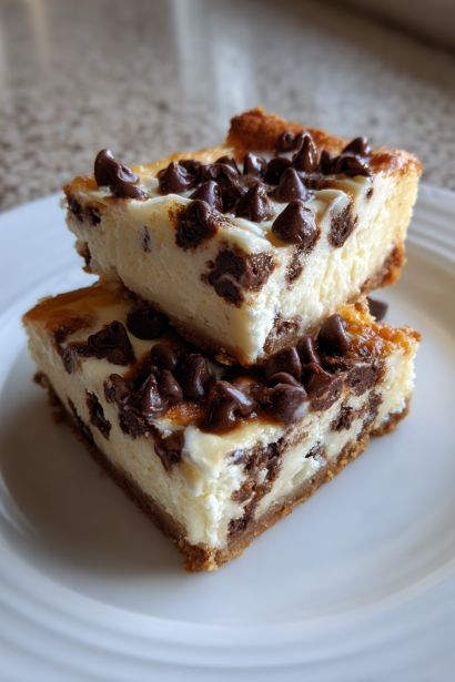 Chocolate Chip Cheesecake Bars