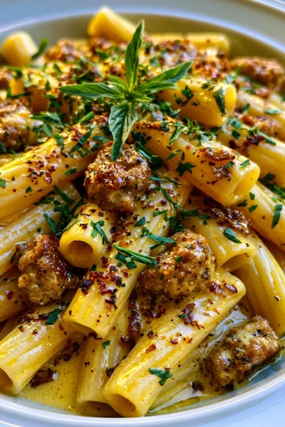 Cowboy Butter Sausage Pasta