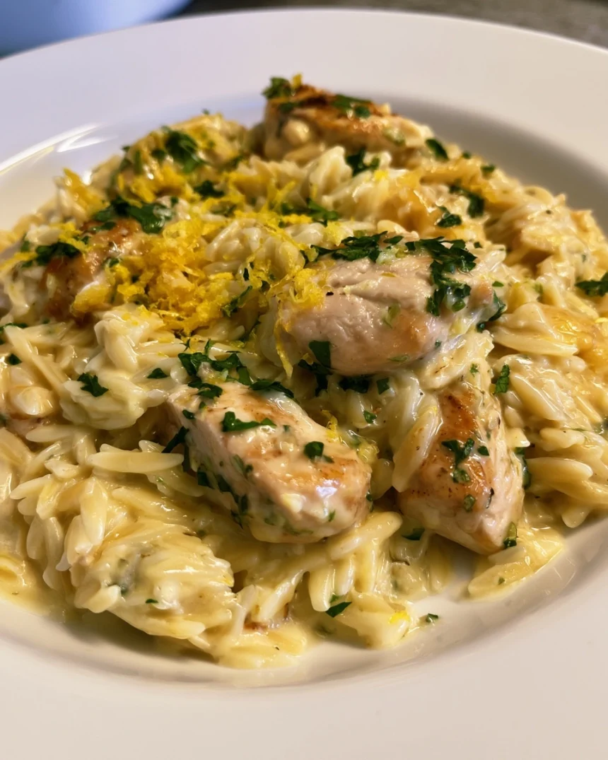 Creamy Lemon Chicken Orzo