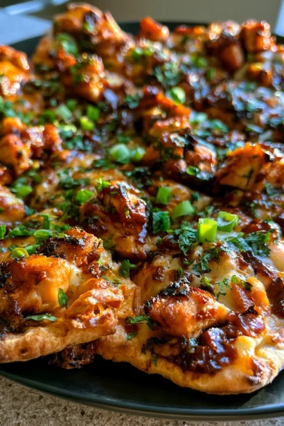 Crispy BBQ Chicken Naan Nachos