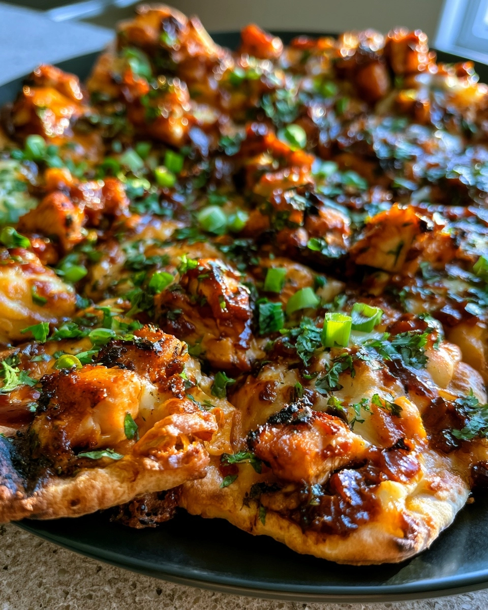 Crispy BBQ Chicken Naan Nachos