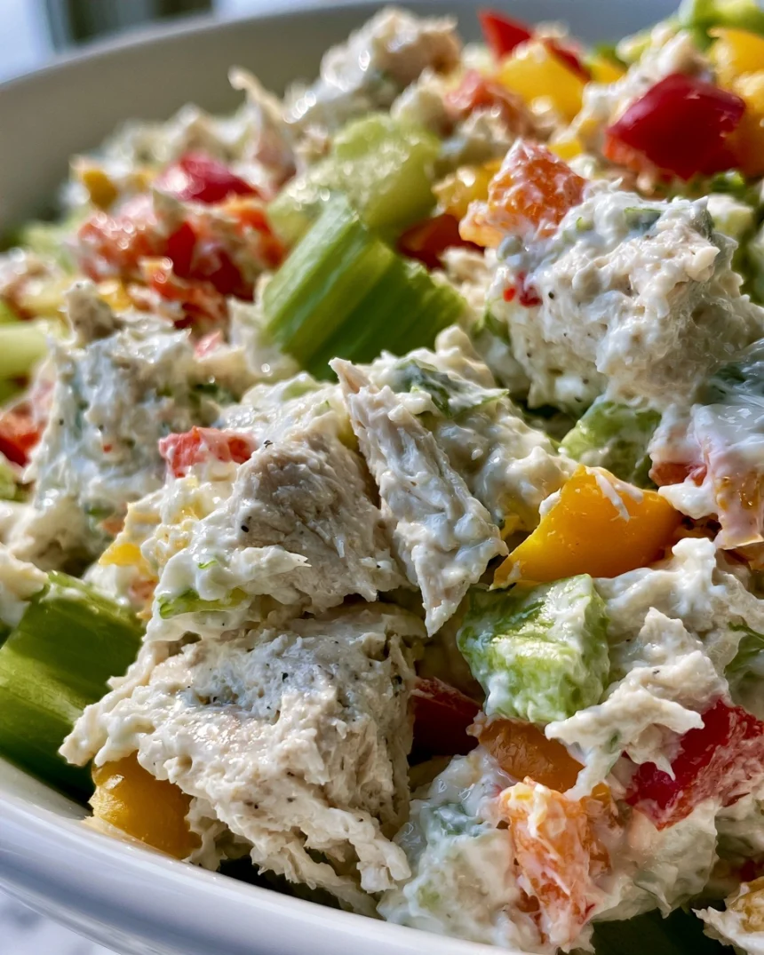 High-Protein Greek Yogurt Chicken Salad