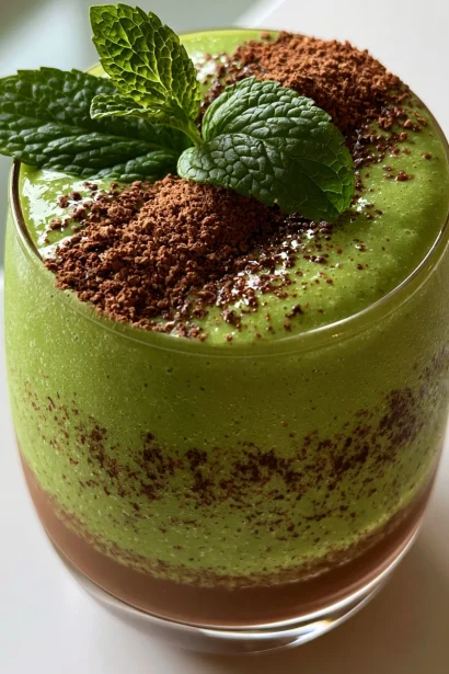 Mint Chocolate Protein Smoothie